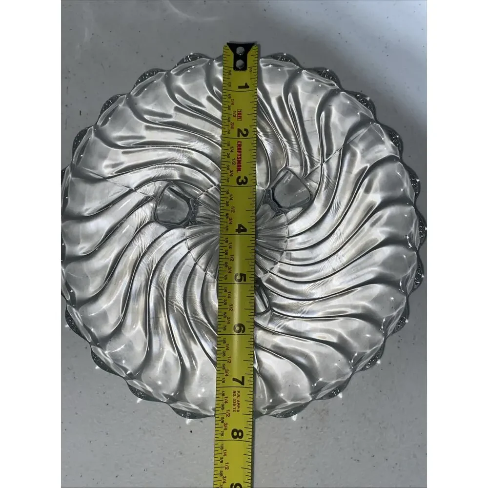 VTG Fostoria Crystal Colony Swirl Pattern Pickle Tidbit Dish Creamer Sugar‎ Lot